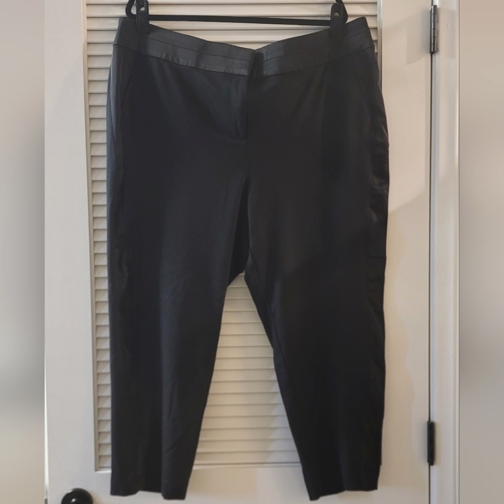 Lane Bryant- (Plus-Size) Black Pants With Side Panel Detail